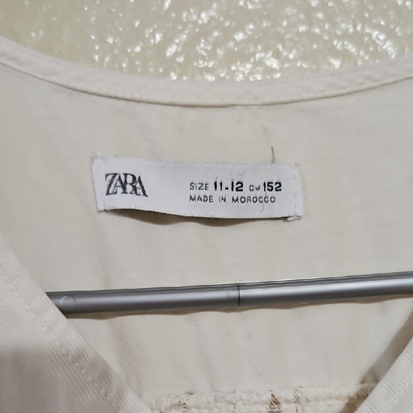 Zara White and Brown Jumpsuit with Relaxed Fit - Picture 12 of 12